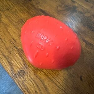 BarkBox dog toy strawberry food puzzle